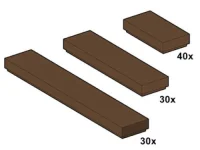 LEGO® Set 10046 - Brown Tiles