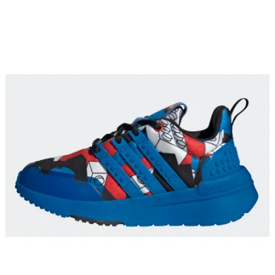 LEGO® Set GW0921 - adidas Racer TR x LEGO (White Shock Blue) - Kids' Shoes