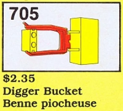 LEGO® Set 705-4 - Digger Bucket