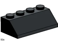 LEGO® Set 3497 - 2 x 4 Roof Tile Black
