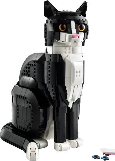 LEGO® Set 21349 - Schwarz-weiße Katze