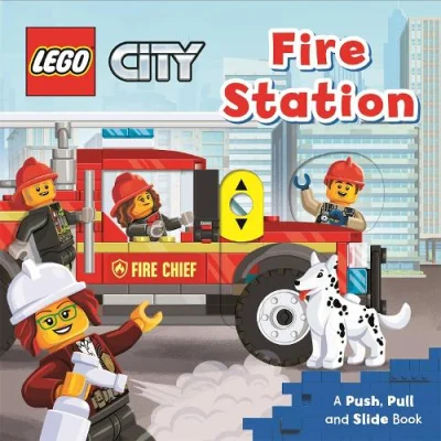 LEGO® Set 9781529048360 - City: Fire Station: A Push, Pull and Slide Book