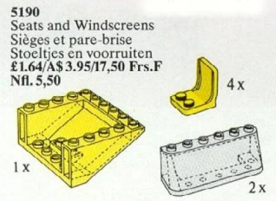 LEGO® Set 5190 - Seats and Windscreens